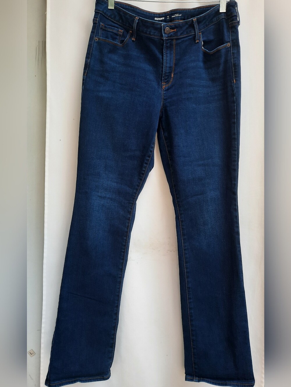 Old Navy Mid Rise Kicker  Boot Cut Jeans Size 14 Long